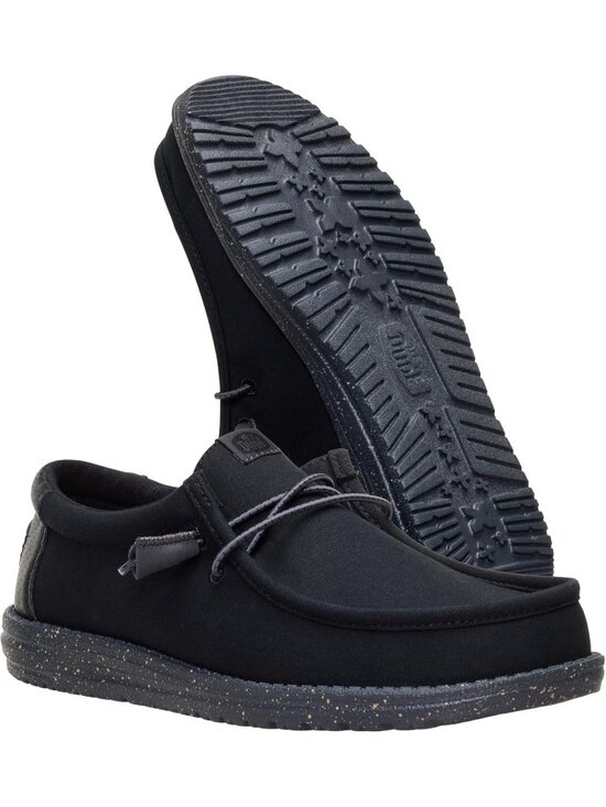 ?Men\'s Hex Black Textile Synthetic low Top Comfortable Lightweight loafers main image 4